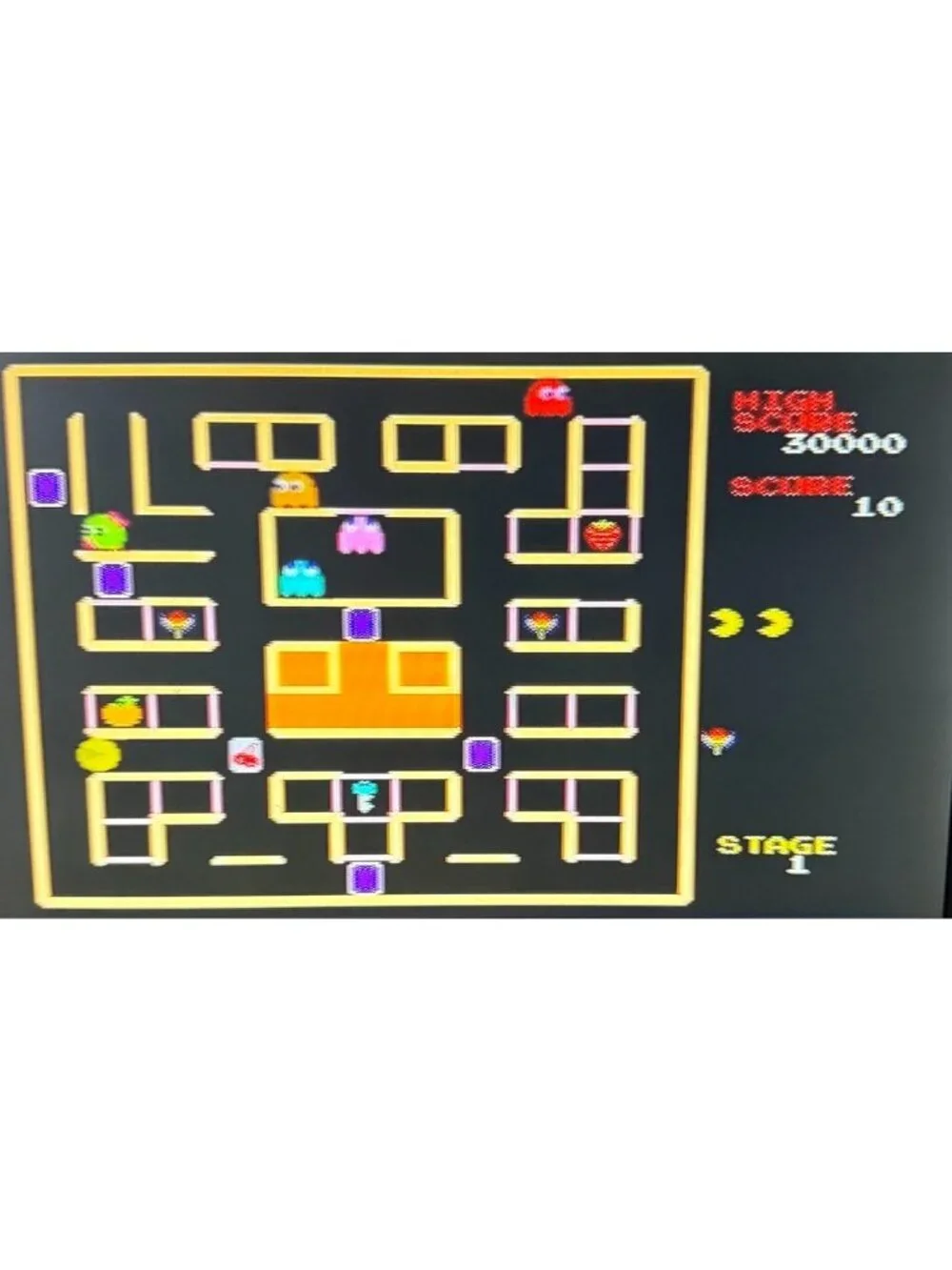 Jakks Pacific SUPER PAC-MAN 4 in 1 Plug N Play TV Video Game 2006 Tested & Works
